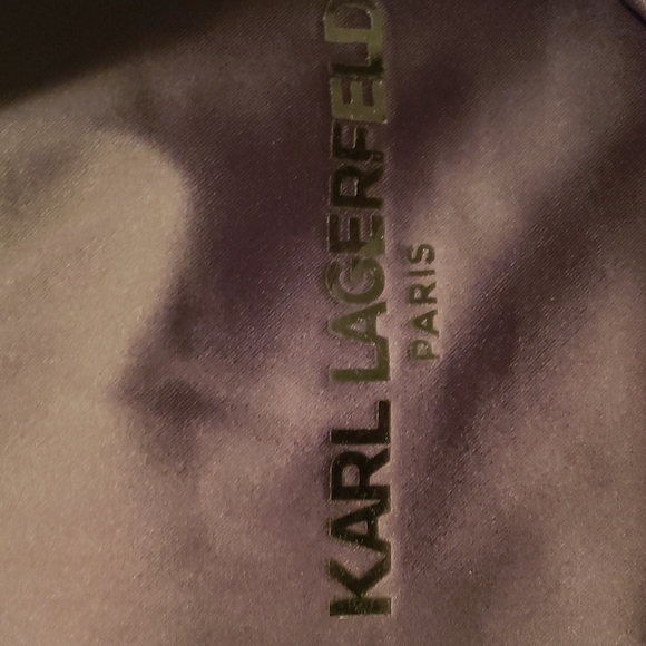 NWT Karl lagerfeld XL,XXL BLACK/WHITE MAN JACKET COLOR BLOCK BOMBER - Picture 14 of 16